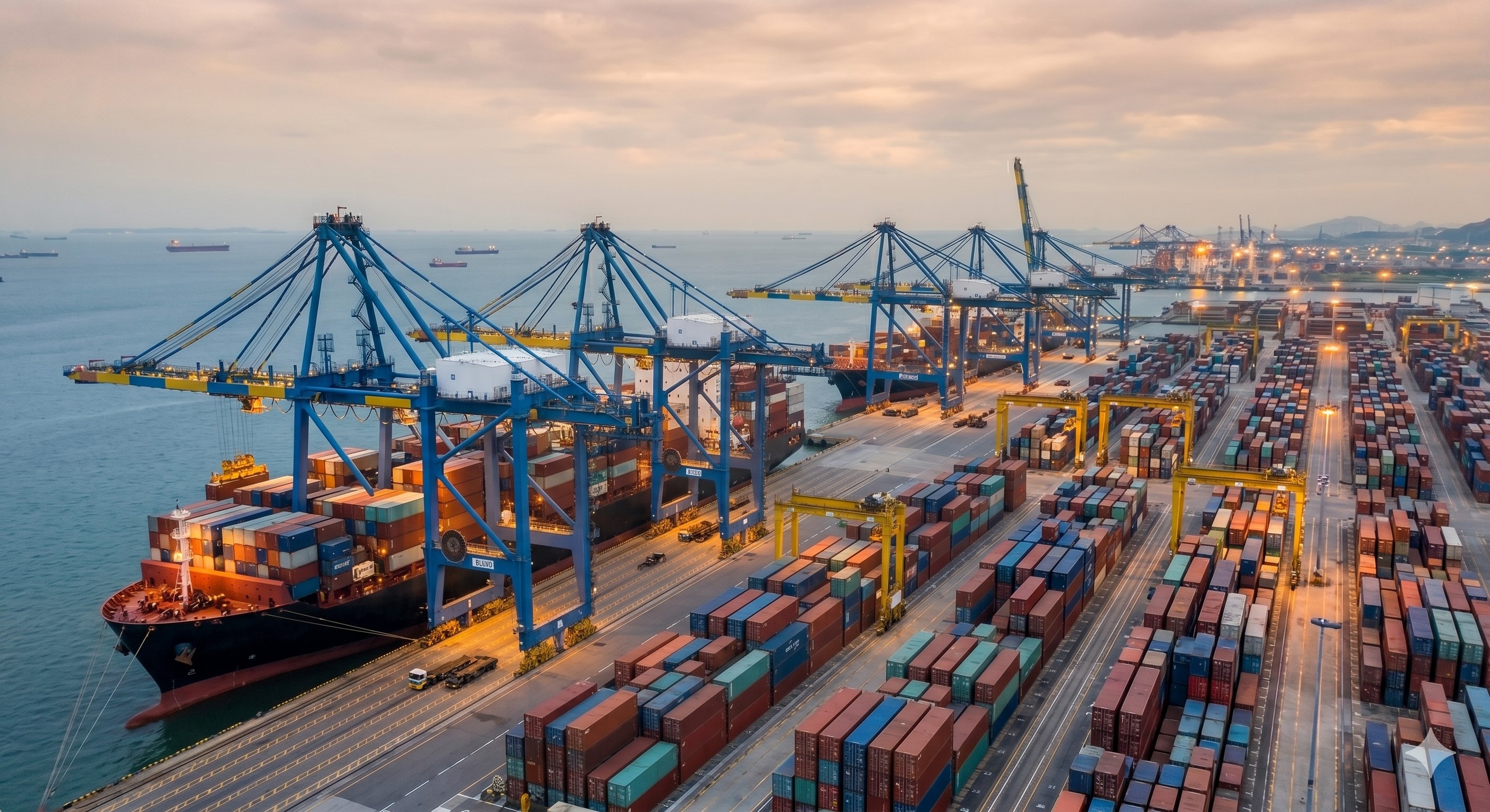Tema Harbor Terminal Background